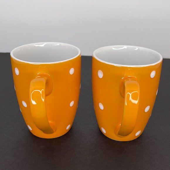 Orange with White Polka Dot Mug - Picture 3 of 6